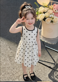 小妖乖&A蝴蝶结圆点连衣裙260522001