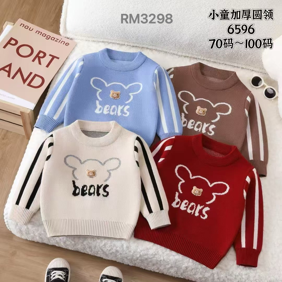 小童加厚圆领6596