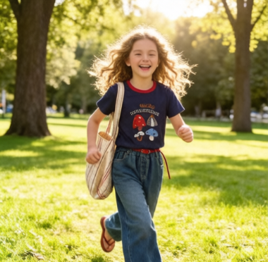 可可比熊&K81四朵蘑菇送腰带牛仔套装20260520002